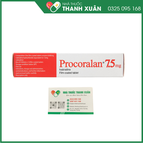 Thuốc Procoralan 7,5mg Servier điều trị đau thắt ngực ổn định